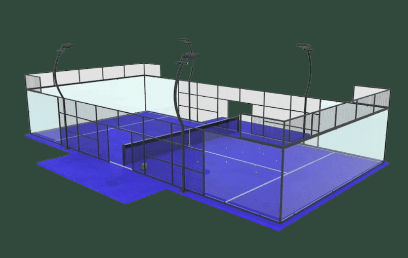 Cancha de Pádel Semi-Panorámica.