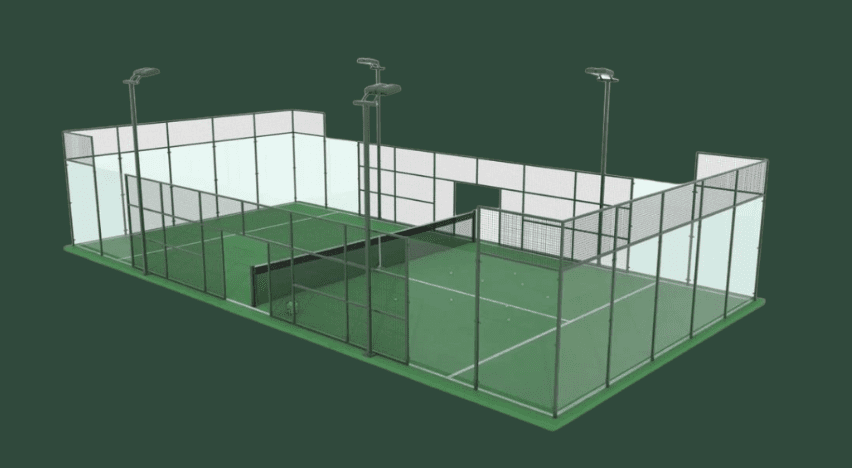 Cancha de Pádel tipo Estructura Clásica.